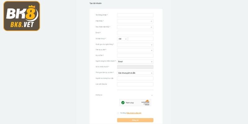 Cách mở tài khoản đại lý BK8 cực đơn giản chỉ 3 bước
